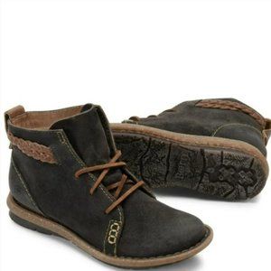 Born Temple Women Leather Ankle Booties shoes size 7.5